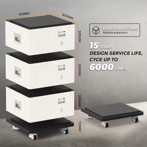 Sistema de Almacenamiento de Energía Doméstico, Paquete de Baterías de Iones de Litio de 51.2V 48V 1000Ah, Batería Lifepo4 Apilable de 50Kwh 40Kwh 30Kwh con Certificado MSDS - Product Image 2