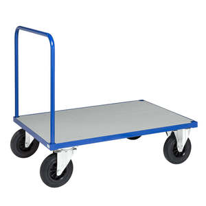 Industrial Shopping Enclosed Platform <b>Trolley</b> with Four- Three-<b>Wheel</b> Options Customizable Hand <b>Trolley</b> <b>for</b> Warehouse Storage - Product Image 1