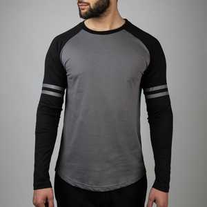 <b>Men's</b> <b>Long</b> <b>Sleeve</b> Summer Gym Top Quick-Drying Sports Running <b>T</b>-<b>Shirt</b> Casual Solid Made Polyester/Cotton for USA <b>UK</b> Australia - Product Image 4