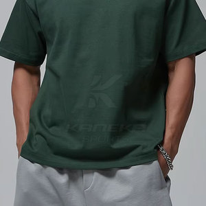 T-shirt surdimensionné pour homme, coupe classique, streetwear contemporain, tissu 100% coton, uni, confortable, à porter au quotidien, respirant, séchage rapide - Product Image 5