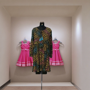 ชุดเดรสผ้าฝ้าย100% พร้อมสายคาดเอวสีเหลืองโทนสีมัสตาร์ดชุดเดรสมีพู่คุณภาพสำหรับฤดูร้อน - Product Image 2