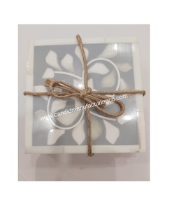 Posavasos de taza con incrustaciones de hueso de diseñador de alta calidad/esteras y almohadillas última fabricación al por mayor - Product Image 4