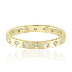 Cosmic Diamond <b>Ring</b> Elegant and Stylish Jewelry for <b>Men</b> and Women - Product Image 1