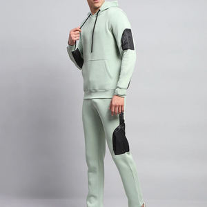 Traje deportivo unisex de algodón de alta calidad bordado personalizado estampado logotipo transpirable con capucha pantalones de chándal conjunto de otoño al por mayor - Product Image 5