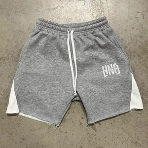 Custom Logo <b>Men's</b> <b>Shorts</b> Street Wear Casual Sweat <b>Shorts</b> <b>Long</b> Drawstring Breathable Cotton Fleece <b>Shorts</b> - Product Image 2