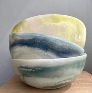 Resin Bowl Kitchen & Tabletop Resin Salad Bowl New Design Serving Resin Bowl Dinnerware <b>Tableware</b> - Product Image 1