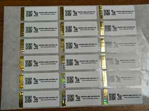 Papier adhésif pour étiquettes Digiteltech, autocollant holographique, étiquettes d'emballage à rayures holographiques et protection de la marque - Product Image 2