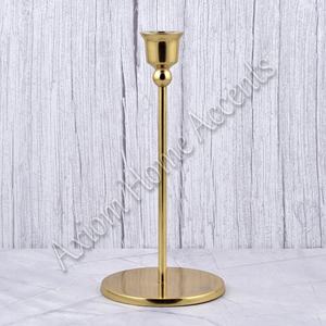 Échantillon gratuit Bougeoir en métal de luxe moderne Pot de lanterne plaqué or personnalisé Nouveau design pour les présentoirs de bougies élégants - Product Image 5