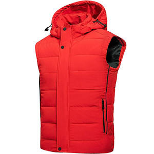 Veste matelassée personnalisée avec capuche pour hommes et femmes Manteau à capuche matelassé chaud Vêtements d'extérieur légers quantité minimale de commande bas Vente en gros - Product Image 1