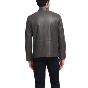 Personalizable de alta calidad OEM chaqueta de cuero de invierno para los hombres de estilo Vintage suave impermeable lona chaqueta de moda para los hombres - Product Image 3