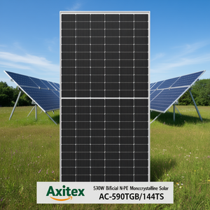 แผงโซลาร์เซลล์ Axitec 590W แบบสองหน้าชนิด N โมโนคริสตัลไลน์ รุ่น AC-590TGB/144TS - Product Image 3