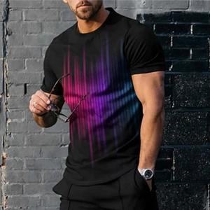 ผู้ชายTracksuits Breathable Tเสื้อสบายๆ 3Dพิมพ์ชายOคอเสื้อยืดStreetชุดกีฬาฤดูร้อนเสื้อผ้าผู้ชาย - Product Image 2