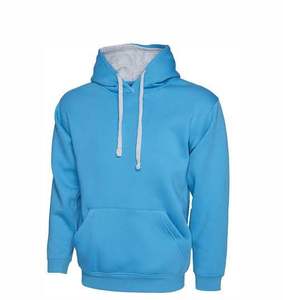 Men's 100% Cotton Solid Windproof <b>Lined</b> <b>Hoodie</b> and Sweatshirts Plain Dyed for Winter Season ODM Supply - Product Image 2