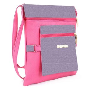 กระเป๋าสะพายไหล่ผู้หญิง (7541) - สีชมพู - Product Image 1