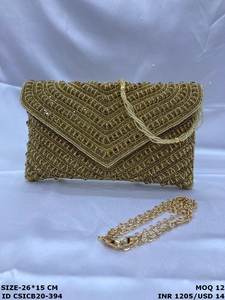 Ethnic Designer Box Clutch Luxury <b>Bridal</b> & Evening Sling <b>Bag</b> <b>for</b> <b>Weddings</b> & Festive Occasions - Product Image 4