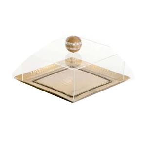 Décoration de table pour fête de mariage, utilisation pour la restauration, finition brillante, forme circulaire, plateau de service pour aliments et desserts - Product Image 6