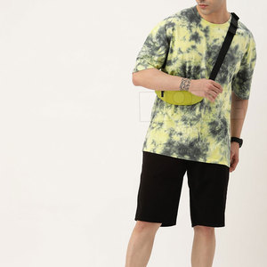 Venta caliente camiseta transpirable camiseta hombres ropa de calle cómoda camisetas precio al por mayor Tie Dye camiseta - Product Image 4
