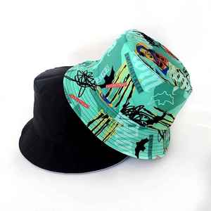 Nouveau Chapeau Bob en Coton Double Face Style Hip-Hop pour l'Extérieur, Casquette de Plage Anti-UV, Chapeau de Pêche Unisexe, Chapeaux Bob par Sublimation - Product Image 4