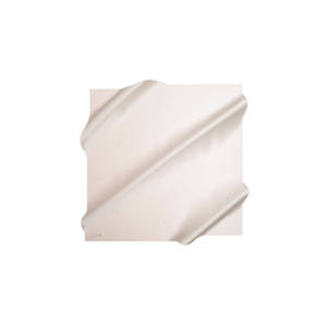 Ecru Silk Crepe Satin Stonewashed <b>Square</b> <b>Scarf</b> - Product Image 1