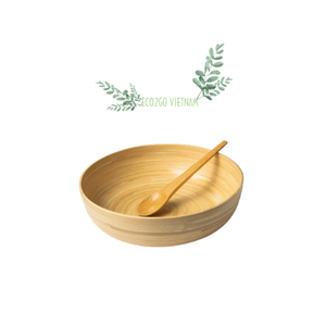 Frutero de bambú hilado con muestra gratis/cuenco y cuchara de bambú con 100% de bambú natural y respetuoso con el medio ambiente de Eco2go Vietnam - Product Image 2
