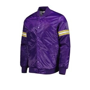 Veste bomber en satin pour homme, vente chaude, logo personnalisé, couleur personnalisée, vente en gros, veste en toile avec veste en satin de soie pour homme - Product Image 2