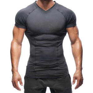 Ropa de gimnasio Entrenamiento deportivo Camisa de compresión Entrenamiento muscular de secado rápido Camisas de compresión para hombres - Product Image 1