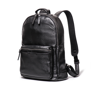 Mochila de Cuero 100% para hombre, bolso de viaje de gran capacidad de piel de vaca de primera capa, estilo retro, para hombre - Product Image 1