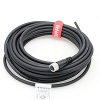 Cable PUR de Señal para Sensor Actuador DRRI M12, Impermeable, Codificado, de 4 Pines, Macho a Hembra, para DeviceNet, IO-Link y Profibus