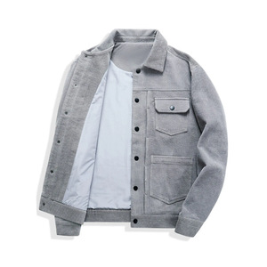 Custom Wholesale Winter <b>Denim</b> <b>Jackets</b> for Men High Quality 100% Cotton OEM/ODM Front Logo Hooded Cotton Lining - Product Image 5