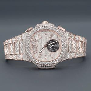 New Arrival Latest Original Leb Grown Diamond <b>Wrist</b> <b>Watch</b> Featuring With Stainless Steel Luxury Design Fashionable Jewelry - Product Image 1