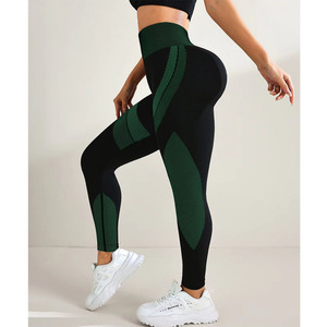 Collants d'entraînement doux pour femmes, tenues de fitness, pantalons de yoga taille haute, vêtements de sport, leggings de yoga en spandex/polyester - Product Image 5