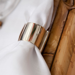 WELL High quality brass and aluminium High-<b>end</b> Wedding Banquet Decorations Napkin Ring whole sale and rose round napkin ring... - Product Image 2