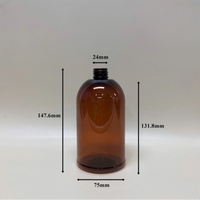 Bomba de botellas vacías de plástico PET de 500ml para Gel de ducha, cosméticos para el cuidado de la piel, para el cuidado de la piel pistola pulverizadora, fabricante vietnamita