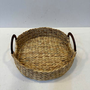 ตะกร้าเก็บของทรงกลมจากผักตบชวา - ดีไซน์หรูหรา เป็นมิตรกับสิ่งแวดล้อม ใช้งานได้หลากหลาย - Product Image 6