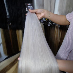 ผมต่อจากมนุษย์บริสุทธิ์เวียดนาม100ก. ผมตรงธรรมชาติ18นิ้วสีอ่อน - Product Image 1