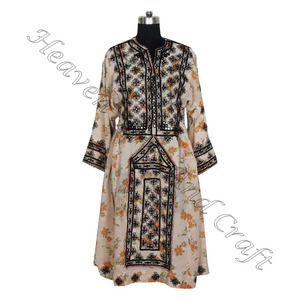 BDR039 Real Vintage Balochi Tribal Vestido bordado de tamaño completo Vestido vintage gitano Vestido único bohemio Real Vintage hecho a mano - Product Image 5