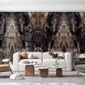 แผ่นพอร์ซเลนหินเคลือบสีดำดาวพฤหัสบดีแผ่นเงางามทนทานสำหรับเคาน์เตอร์รับประทานอาหารกลางแจ้ง - Product Image 1