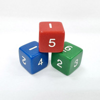 TFB-6S dés d'urée en relief à 6 faces pour un jeu amusant et convivial pour la famille bonne vente