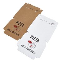 Boîtes à pizza imprimées en papier kraft, finition brillante ou mate, gaufrage, matériaux recyclés, forme personnalisable, finition mate