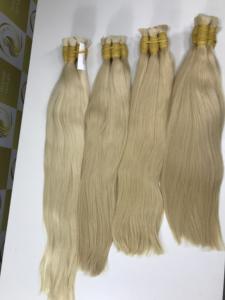 Extensions de cheveux vierges vietnamiennes Timehair de qualité supérieure, double trame, Remy, en vrac, longues, blondes, cuticules alignées, épaisses, durables - Product Image 4