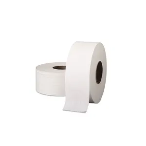 2 प्लाई लेयर ब्लू वर्जिन वुड पल्प मटेरियल पेपर जंबो रोल्स उच्च गुणवत्ता वाले थोक शौचालय जंबो रोल टिशू टॉयलेट रोल्स