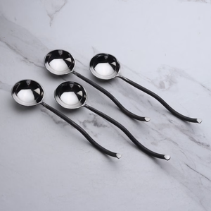 ที่ขายดีที่สุดช้อนโลหะซุป Ladles ซุปด้ามยาวเสิร์ฟสําหรับร้านอาหารครัวที่บ้านในราคาไม่แพง - Product Image 5