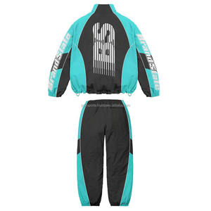 Survêtement coupe-vent coupe-vent de haute qualité pour hommes Ensemble de 2 pièces coupe-vent en nylon zippé avec logo personnalisé - Product Image 3