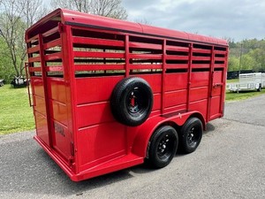 Wholesale 2026 Live stock <b>trailer</b> Detachable Side Wall Livestock Sheep Horse Cow Pig 3 Axles Fence <b>Trailer</b> - Product Image 2