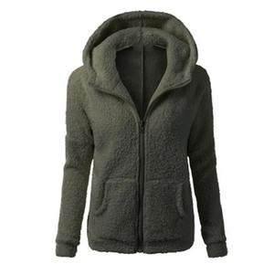 Veste manteau à manches longues sweats à capuche hiver chaud en peluche sweat pull idéal pour les hivers frais - Product Image 2