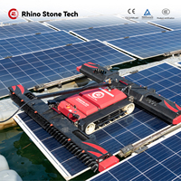 Robot de nettoyage de panneaux solaires semi-automatique de haute qualité avec brosse en nylon pour l'entretien des panneaux solaires photovoltaïques