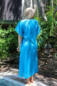 2025 Casual verano bordado a mano vestido de mujer largo Maxi vestido estándar Kimono marroquí fabricante bajo precio completamente personalizable - Product Image 2