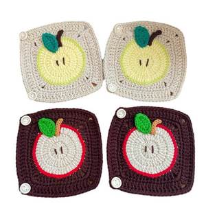 Funda de Volante de Coche de Algodón Tejida a Mano con Diseño de Manzana, Origen China, Protector de Hombro y Funda de Palanca de Cambios - Modelo Akki 1 - Product Image 6