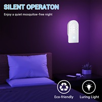 Attrape-insectes électrique intelligent 2025 avec tube lumineux pour capturer les mouches/moucherons/papillon de nuit Piège à insectes volants Tueur de mouches Pièges collants
