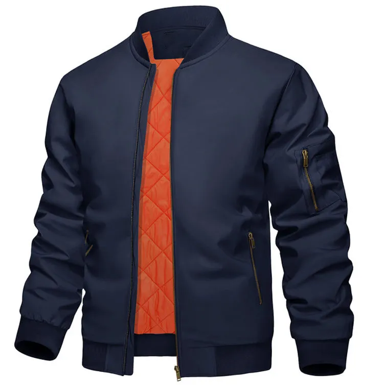 inter Clothes Standard Thickness Plus Size Men's Quilted Jacket Low Price Hot Sale Long Sleeve Casual Softshell Jackets